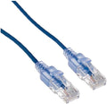 Monoprice Cat6A Ethernet Patch Cable - Snagless RJ45, 550Mhz, 10G, UTP, Pure Bare Copper Wire, 30AWG, 10-Pack, 20 Feet, Blue - SlimRun Series by Monoprice