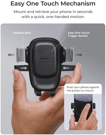 iOttie Easy One Touch Advanced Phone Mount for Tesla Model 3 and Model Y Screens - Universal Cell Phone Holder for iPhone, Google, Samsung, Moto, LG, and All Other Smartphones Black - Image 2