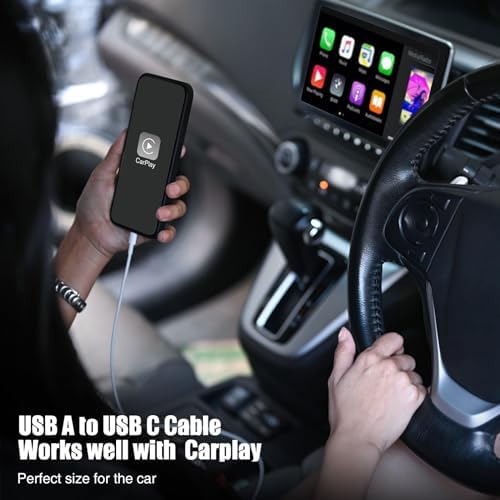 Car Carplay Cable USB to USB C Cable for iPhone 16 15 Pro Plus Pro Max，3-Pack 3.3FT USB A to USB C Cable for iPad Pro/Air/Mini，for Samsung S24/S23/S22/S21，for MacBook Pro/Air and More - Image 2
