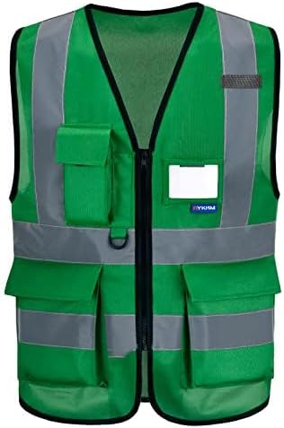 A-SAFETY reflective vest green by A-SAFETY