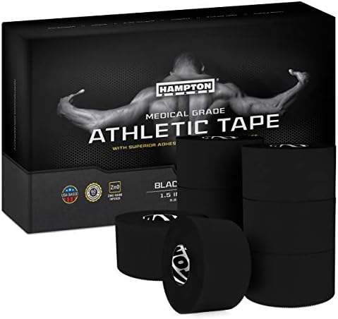 Hampton Adams Athletic Tape Multi Pack, Sports Medical Grade, Easy Tear by Hampton+Adams