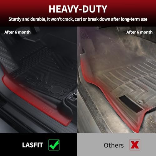 LASFIT Floor Mats for Honda Passport 2026 Extended Door Sill Coverage - Image 6