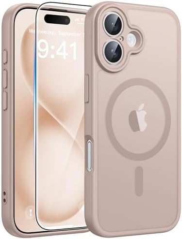 FNTCASE for iPhone 16 Plus Case, Fit for Magsafe, Screen Protector by FNTCASE