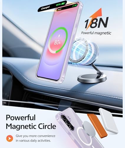 FNTCASE for Galaxy A37/A36 5G Phone Case, Fit for Magsafe, Screen Protector - Image 3