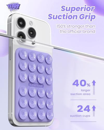 Klearlook Magnetic Suction Phone Mount for MagSafe Case, Lavender - Image 4