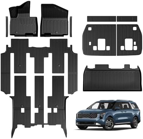 Floor Mats for 2022-2026 Kia Carnival Gas 8-Seat Accessories by GALVAGNITE