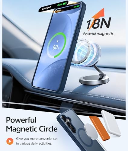 FNTCASE for Samsung Galaxy S25/S24 Case, Fit for Magsafe, Screen Protector - Image 3