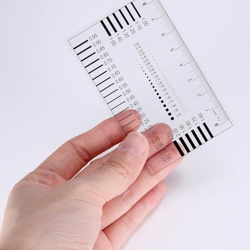 HARFINGTON 3pcs High Precision SEC Size Estimation Chart 0.16mm Film Ruler - Image 6