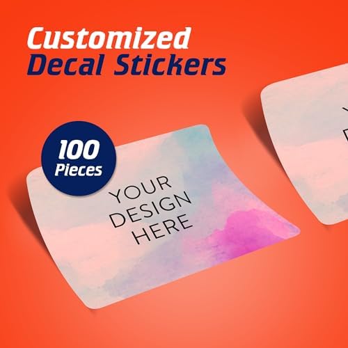 Custom Vinyl Stickers Your Image, Text, Design, or Logo. Waterproof Personalized Business Labels Packaging, Bottles, Jars, Candles, & Handmade. Dishwasher Safe, UV Protected, 30+ Designs Rose, 6x4 - Image 2