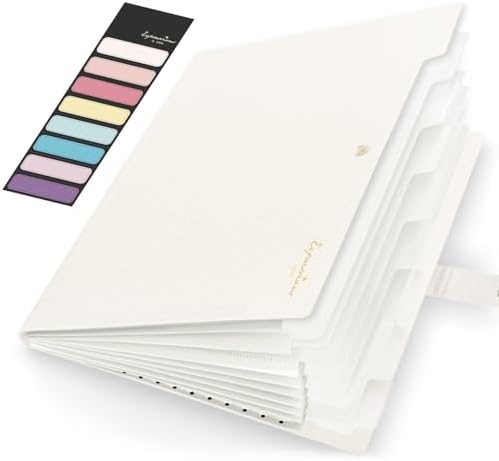 Sooez Accordion File Organizer 8 Pocket, Expanding File Folder with Labels by Sooez