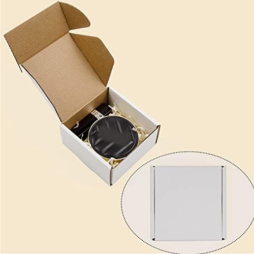 4x4x2 Inches Shipping Boxes Pack of 25, White Corrugated Cardboard Boxes for Small Bussiness - Image 5