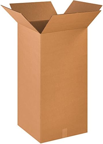 BOX USA 18 x 18 x 36 Corrugated Cardboard Boxes, Tall 18"L x 18"W x 36"H, Pack of 10 | Shipping, Packaging, Moving, Storage Box for Home or Business, Strong Wholesale Bulk Boxes by BOXUSA