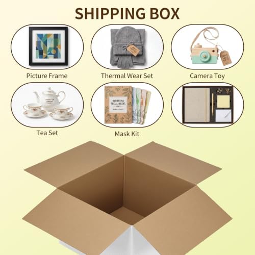 WIFTREY 12x12x8 inches White Shipping Boxes Pack of 15, Corrugated Cardboard Boxes 12 x 12 x 8 for Packaging Small Business, Moving, Mailing - Image 4