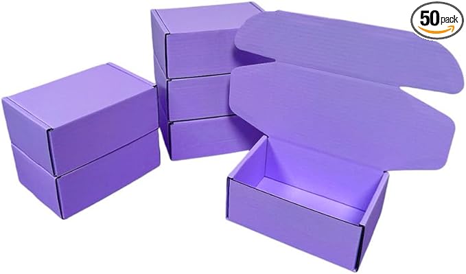 50 Pcs 4.3 x 3.1 x 2 inches Mini Size Corrugated Cardboard Gift Boxes by Unknown