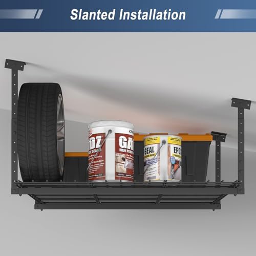 45-Inch x 45-Inch Overhead Garage Storage Rack 250LBS Weight Capacity - Image 5