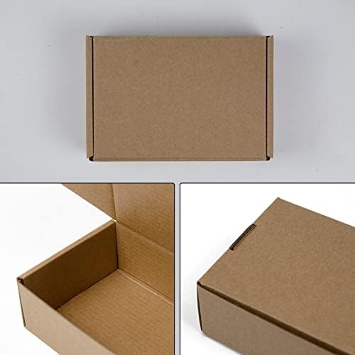 6x4x2 Inches Shipping Boxes Pack of 25, Brown Corrugated Cardboard Boxes for Small Bussiness - Image 4