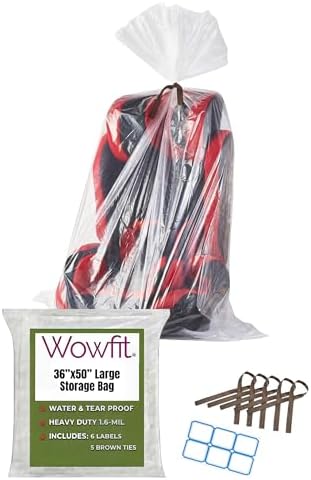 Wowfit Large Storage Bags for Car Seat & Bedding, 36x50, 5 CT, 1.6 Mil by Wowfit