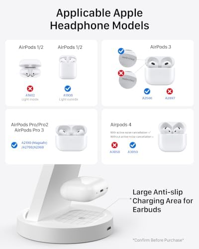 Anlmz 3 in 1 Charging Station - Wireless Charger for Apple Multiple Devices - Image 5