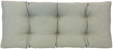 Klear Vu The Gripper Non-Slip Tufted Bench Cushion for Indoor Furniture, Assembled in USA, Entryway Storage, Bay Window, Corner Nook or Piano Seat, 33 Inches, Solid Spa by KlearVUHomeTextiles