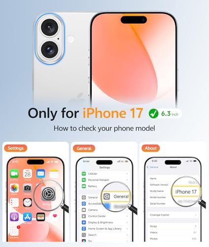 FNTCASE for iPhone 17 Case, Compatible with Magsafe, Glass Screen Protector - Image 2