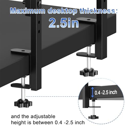 Spacrea 2 Tier Clamp on Desk Shelf - Image 5
