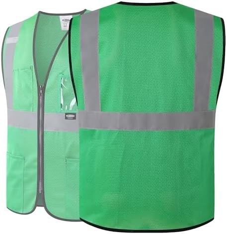 JKSafety Safety Vest for men women Hi Vis Vest with Pockets and Zipper High Visibility Construction Vests BX310 - Image 3