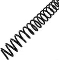 Binditek Plastic Spiral Binding Coils, 15 mm, 4:1 Pitch, Black, 50 Pack by Binditek