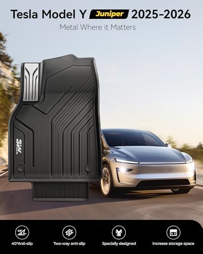 3W Tesla New Model Y Juniper Floor Mats and Cargo Liners, TPE Floor Liner for 2025 2026 Model Y, Trunk Mats & Seat Back Cover Protector, Tesla Model Y Juniper Accessories(Not For Standard), Vigormold™ - Image 2