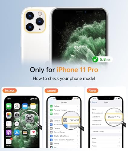 FNTCASE for iPhone 11 Pro Case, Fit for Magsafe, Translucent Matte Back - Image 2