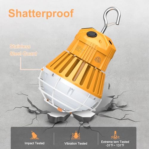 100W 80W 60W LED Temporary Work Light with Selectable CCT 4500K/5000K/5700K - Image 6