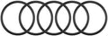 uxcell Nitrile Rubber O-Rings 56mm OD 48mm ID 4mm Width, Metric Nitrile Rubber Sealing Gasket for Automotive Machine Plumbing, Pack of 5 by uxcell