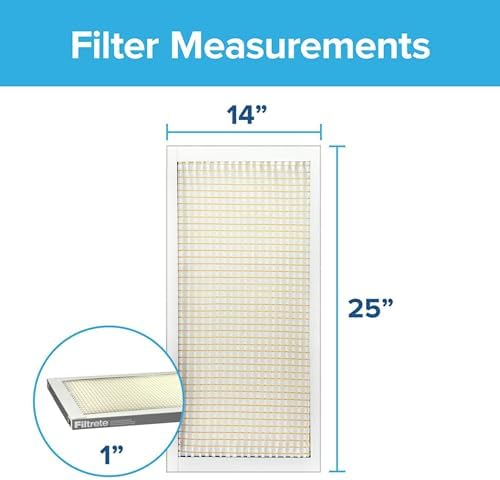 Filtrete 14x25x1 Air Filter, MERV 5, MPR 300, 6 HVAC Filters - Image 2
