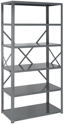 Quantum Storage Systems 75-1842-6 IRONMAN Solid Heavy Duty 6 Shelves 75" H x 42" W x 18" D - Image 2