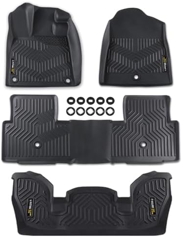 G-PLUS TPE Cargo Liners Mats,4PCS,Fit Honda Pilot 2023 2024 2025 by G-PLUS