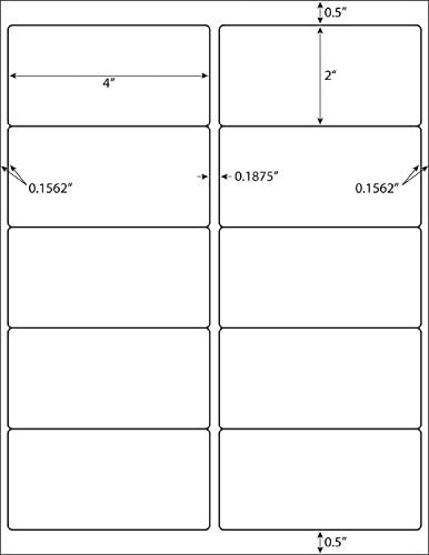10 Up - Address Labels - 2" x 4" - 10000 Labels - Image 2