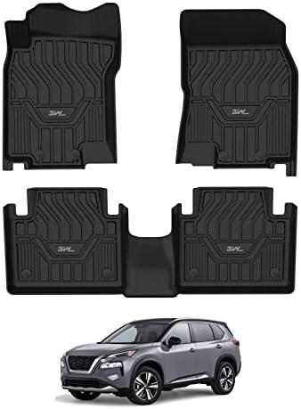 3W Floor Mats for Nissan Rogue 2014-2020 (NOT Rouge Sports/Select Models) by 3W