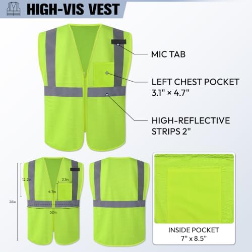 PPE Kit: Safety Vest, Safety Glasses, Work Gloves, Earplugs - Image 3