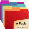 Mr. Pen- File Folders, 1/3 Cut Tab, 6 Pack, Assorted Colors, Letter Size by MrPen