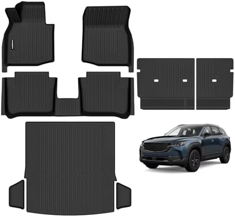 Naibeve Floor Mats for 2025 2026 Mazda CX-50 Hybrid (Not for Gas) - All Weather Custom for Mazda CX-50 Hybrid Floor Mats & Cargo Mat and Backrest Mats Interior Accessories - Image 3