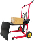Hydraulic Material Lift Winch Stacker,440 Lbs Pallet Truck Dolly with Swivel Casters,Lift Table, Compact & Portable Hydraulic Winch for Construction,Warehousing,and DIY Projects by Unknown