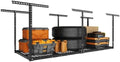 3x8ft Overhead Garage Storage Rack, 750LBS Capacity, Hammertone by eShelf