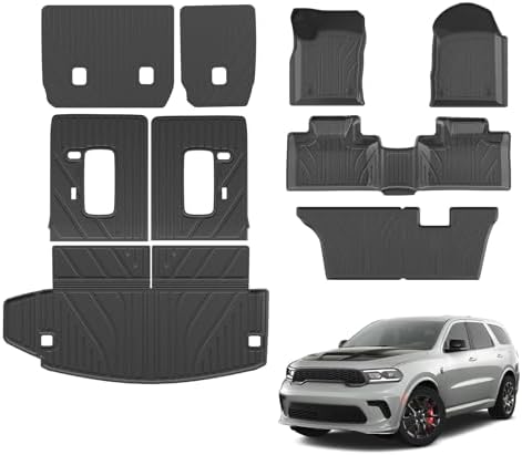 Floor Mats Full Set (9 PCS) for 2016-2026 Dodge Durango 7-Seater by Dattumar
