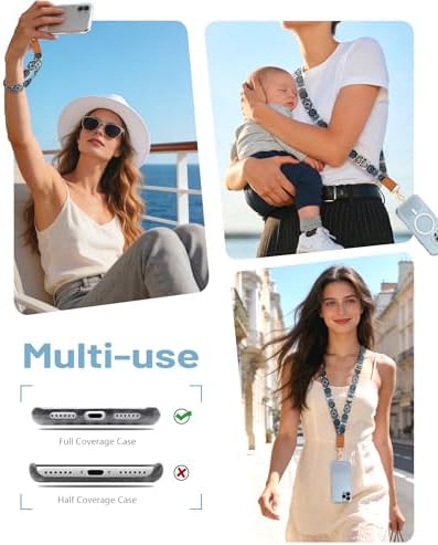 Yonlevres Phone Lanyard Crossbody Strap Wrist Neck Adjustable Women Boho - Image 2