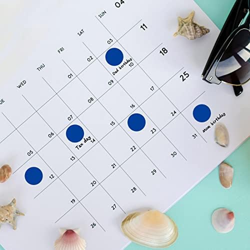 1400 PCS Blue Dot Stickers Round Coding Labels Circle Dots Labels Stickers Polka Circle Dot Stickers Label Sticker for Office,Classroom,Papers Etc - Image 3