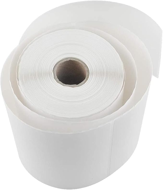 L Liked 1000 PCS 4"x 6" Direct Thermal Labels Strong Adhesive White Perforated - Image 5