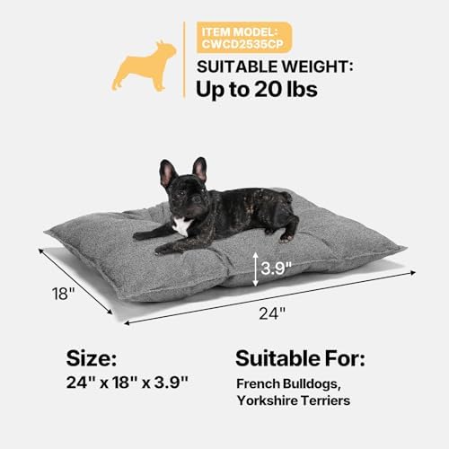 Veehoo Indestructible Dog Bed for Crate, Chew Proof Dog Crate Pad, 24"x18" - Image 5