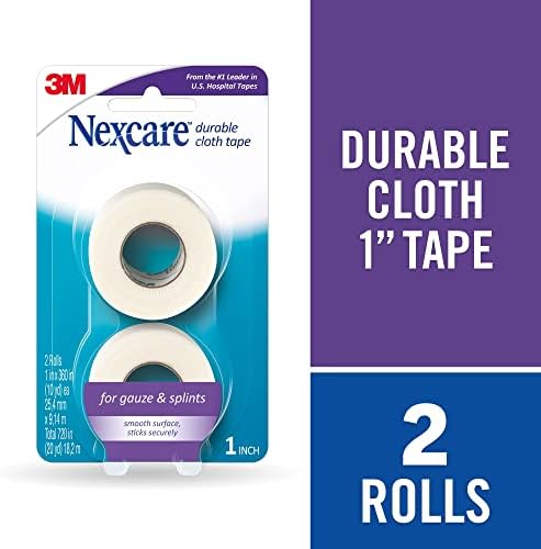 Nexcare Durable Cloth Tape, Woven Tape, Securely Holds Bulky Wound Dressing - 1 In x 10 Yds, 2 Rolls of Tape - Image 4