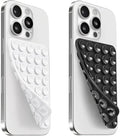(2 Pack) Suction Cup Phone Case Mount Double Sided, White & Classic Black by Mnyatr