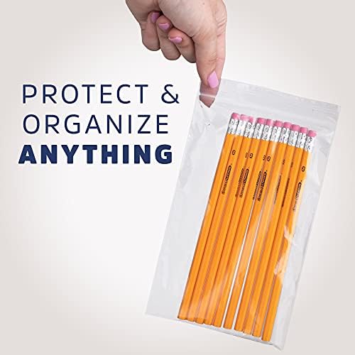 5"x8" Zip Bags, 100 Pack, 2 Mil, Reclosable, for Storage, GPI - Image 5
