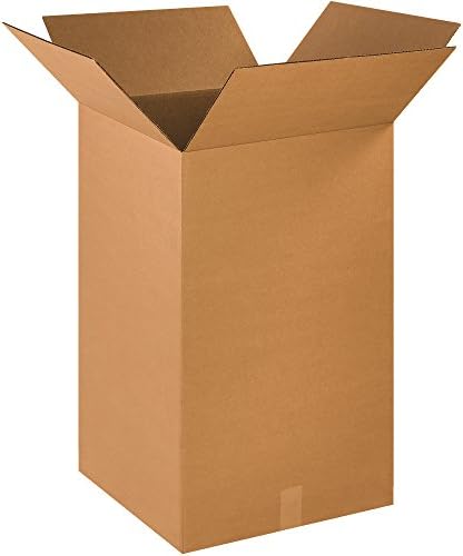 BOX USA 18 x 18 x 30 Corrugated Cardboard Boxes, Tall 18"L x 18"W x 30"H, Pack of 10 | Shipping, Packaging, Moving, Storage Box for Home or Business, Strong Wholesale Bulk Boxes by BOXUSA
